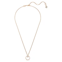 Constella pendant, Pavé, Round cut, White, Rose gold-tone plated by SWAROVSKI