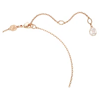 Constella pendant, Pavé, Round cut, White, Rose gold-tone plated by SWAROVSKI