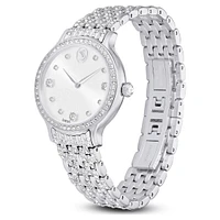 Imber watch, Swiss Made, Metal bracelet, Silver tone, Stainless Steel by SWAROVSKI