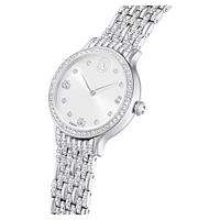 Imber watch, Swiss Made, Metal bracelet, Silver tone, Stainless Steel by SWAROVSKI