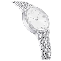 Imber watch, Swiss Made, Metal bracelet, Silver tone, Stainless Steel by SWAROVSKI