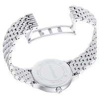 Imber watch, Swiss Made, Metal bracelet, Silver tone, Stainless Steel by SWAROVSKI