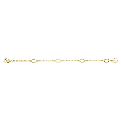 Imber extender, White, Gold-tone plated by SWAROVSKI