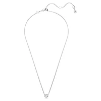 Imber pendant, Round cut, White, Rhodium plated by SWAROVSKI