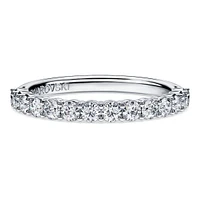 Eternity band ring, Lab-grown diamonds 0.5 ct tw, Round shape, 14K white gold by SWAROVSKI
