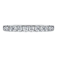 Eternity band ring, Lab-grown diamonds 0.5 ct tw, Round shape, 14K white gold by SWAROVSKI