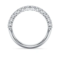 Eternity band ring, Lab-grown diamonds 0.5 ct tw, Round shape, 14K white gold by SWAROVSKI