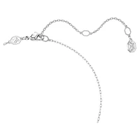 Sublima pendant, Round cut, White, Rhodium plated by SWAROVSKI