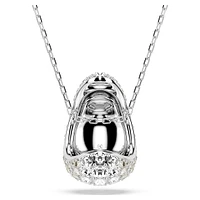 Sublima pendant, Round cut, White, Rhodium plated by SWAROVSKI