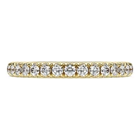 Eternity band ring, Lab-grown diamonds 0.4 ct tw, Round shape, 14K yellow gold by SWAROVSKI