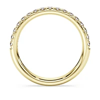 Eternity band ring, Lab-grown diamonds 0.4 ct tw, Round shape, 14K yellow gold by SWAROVSKI