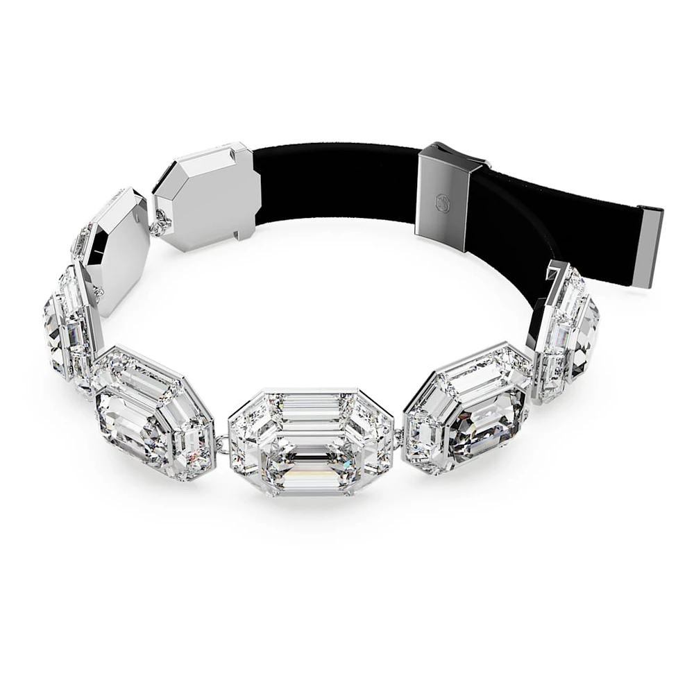 Lucent choker, Octagon cut, White, Rhodium plated by SWAROVSKI