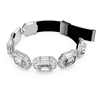 Lucent choker, Octagon cut, White, Rhodium plated by SWAROVSKI
