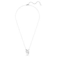 Hyperbola pendant, Mixed cuts, White, Rhodium plated by SWAROVSKI
