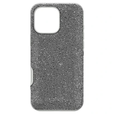 High smartphone case, iPhone® 16 Pro Max, Silver tone by SWAROVSKI