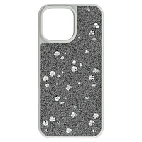 High smartphone case, Scattered design, iPhone® 16 Pro Max, Silver Tone by SWAROVSKI