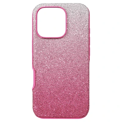 High smartphone case, Color gradient, iPhone® 16 Pro, Pink by SWAROVSKI
