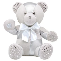 Build-A-Bear Birthstone Bear, Collectible featuring Swarovski® crystals, Teddy bear, April, Silver Tone by SWAROVSKI