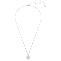 Snake pendant, Mixed cuts, Year of the Snake, White, Rhodium plated by SWAROVSKI