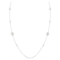 Snake strandage, Crystal pearl, Mixed cuts, Year of the Snake, White, Rhodium plated by SWAROVSKI