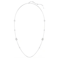 Snake strandage, Crystal pearl, Mixed cuts, Year of the Snake, White, Rhodium plated by SWAROVSKI