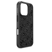 High smartphone case, Scattered design, iPhone® 16 Pro, Black by SWAROVSKI