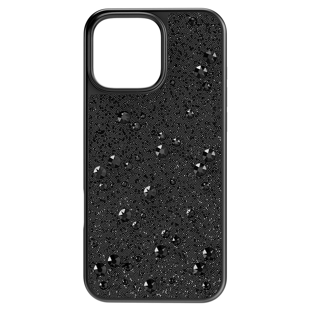 High smartphone case, Scattered design, iPhone® 16 Pro Max, Black by SWAROVSKI