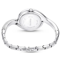 Dextera asymmetric watch, Swiss Made, Metal bracelet, Silver Tone, Stainless steel by SWAROVSKI