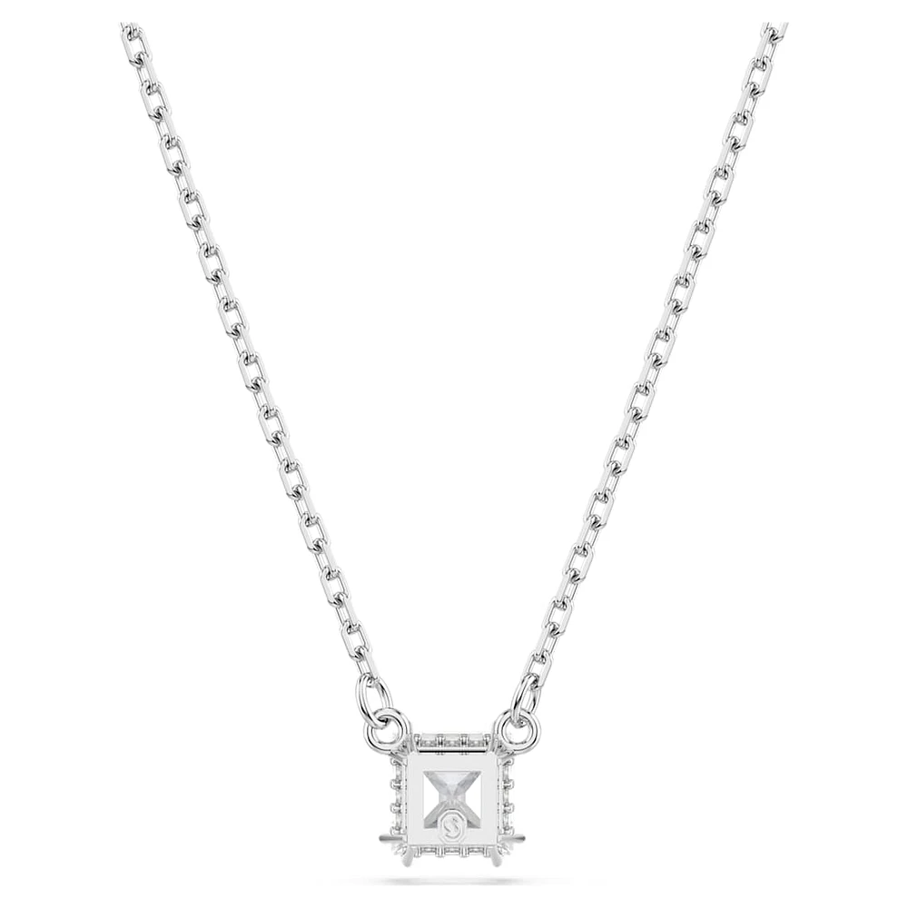 Stilla Attract pendant, Square cut, White