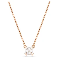 Stilla Attract pendant, Square cut, White