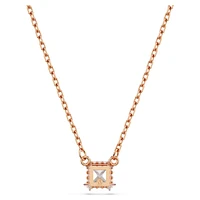 Stilla Attract pendant, Square cut, White