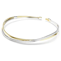 Hyperbola choker, Round cut, White, Mixed metal finish by SWAROVSKI