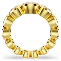 Imber ring, Mixed round cuts, White, Gold-tone plated by SWAROVSKI
