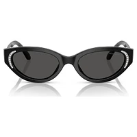 Sunglasses, Cat-Eye shape, SK6030, Black by SWAROVSKI