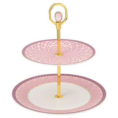 Signum étagère, Porcelain, Small, Pink by SWAROVSKI
