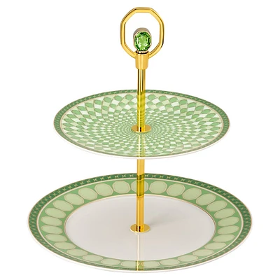 Signum étagère, Porcelain, Small, Green by SWAROVSKI