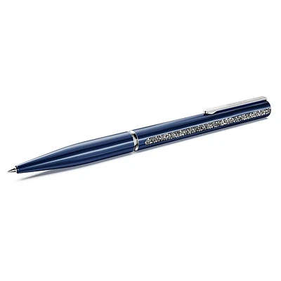 Shimmer ballpoint pen, Blue, Blue lacquered, Chrome plated by SWAROVSKI