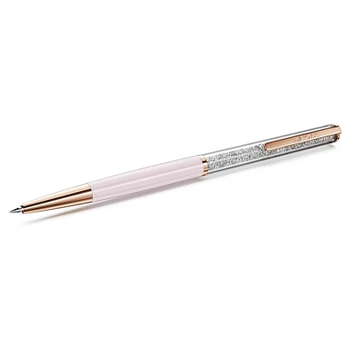 Crystalline ballpoint pen, Pink, Pink lacquered, Rose gold-tone plated by SWAROVSKI