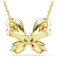 Idyllia pendant and brooch, Mixed cuts, Pavé, Butterfly, Multicolored, Gold-tone plated by SWAROVSKI