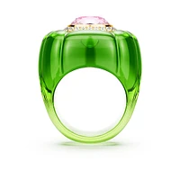Dulcis cocktail ring, Cushion cut, Pavé, Multicoloured by SWAROVSKI