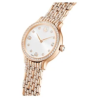 Imber watch, Swiss Made, Metal bracelet, Rose gold tone, Rose gold-tone finish by SWAROVSKI