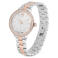 Matrix 3-link watch, Swiss Made, Metal bracelet, Silver Tone