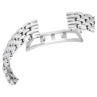 Imber oval watch, Swiss Made, Metal bracelet, Silver tone, Stainless steel by SWAROVSKI
