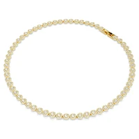 Una Angelic set, Round cut, White, Gold-tone plated by SWAROVSKI