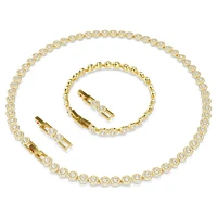 Una Angelic set, Round cut, White, Gold-tone plated by SWAROVSKI