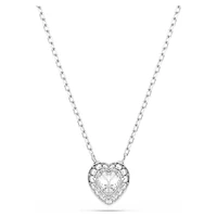 Ariana Grande x Swarovski set, Mixed cuts, Heart, White, Rhodium plated by SWAROVSKI