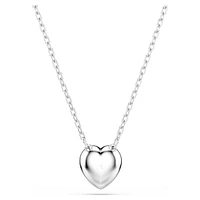 Ariana Grande x Swarovski pendant, Mixed cuts, Heart, White, Rhodium plated by SWAROVSKI