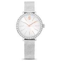 Certa watch, Metal bracelet, Silver Tone, Stainless steel by SWAROVSKI