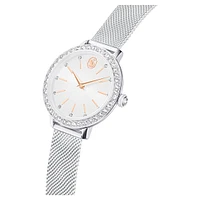 Certa watch, Metal bracelet, Silver Tone, Stainless steel by SWAROVSKI