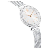 Certa watch, Metal bracelet, Silver Tone, Stainless steel by SWAROVSKI
